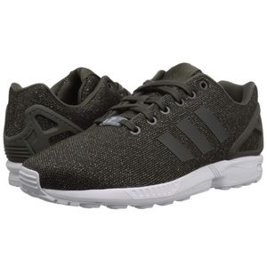 adidas Women's Dark Gray / White Knit Sneakers